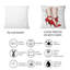 Jambes de femme avec talons aiguilles rouges II - Coussin décoratif imprimé moderne-387773111