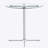 Round Glass Top Metal Base Dining Table-1320703664