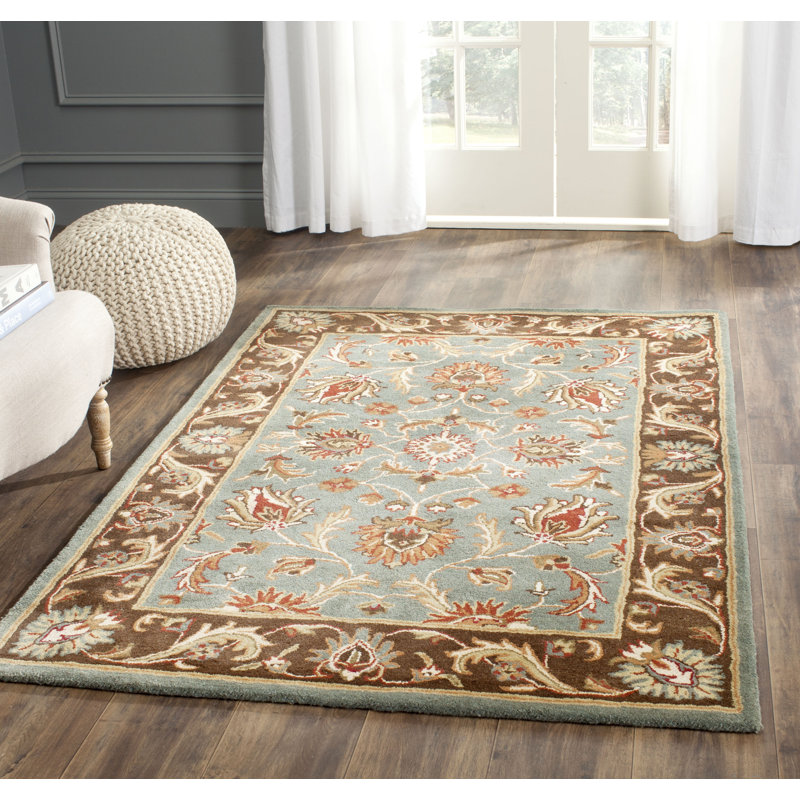 Tapis traditionnel en laine touffeté à la main Cranmore, Rectangle 6 pi x 9 pi