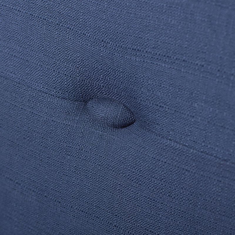 Fauteuil capitonné l 30 po Fabiano, Indigo tissé