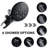 Classic Wall Mounted Rain Shower Head With Handheld - Matte Black Brass, 1.8 Gpm, 6 Spray Patterns, Adjustable Flow, 59" Hose, Power Fog, Water Saving Modes In Modes, Convenient Use