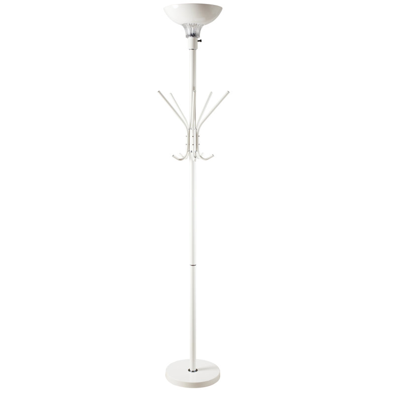 Selig 72'' Torchiere Floor Lamp, White