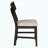 Dark coffee 5-piece dining set