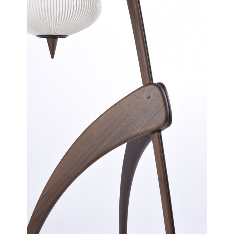 Praying Mantis Floor Lamp, French Walnut