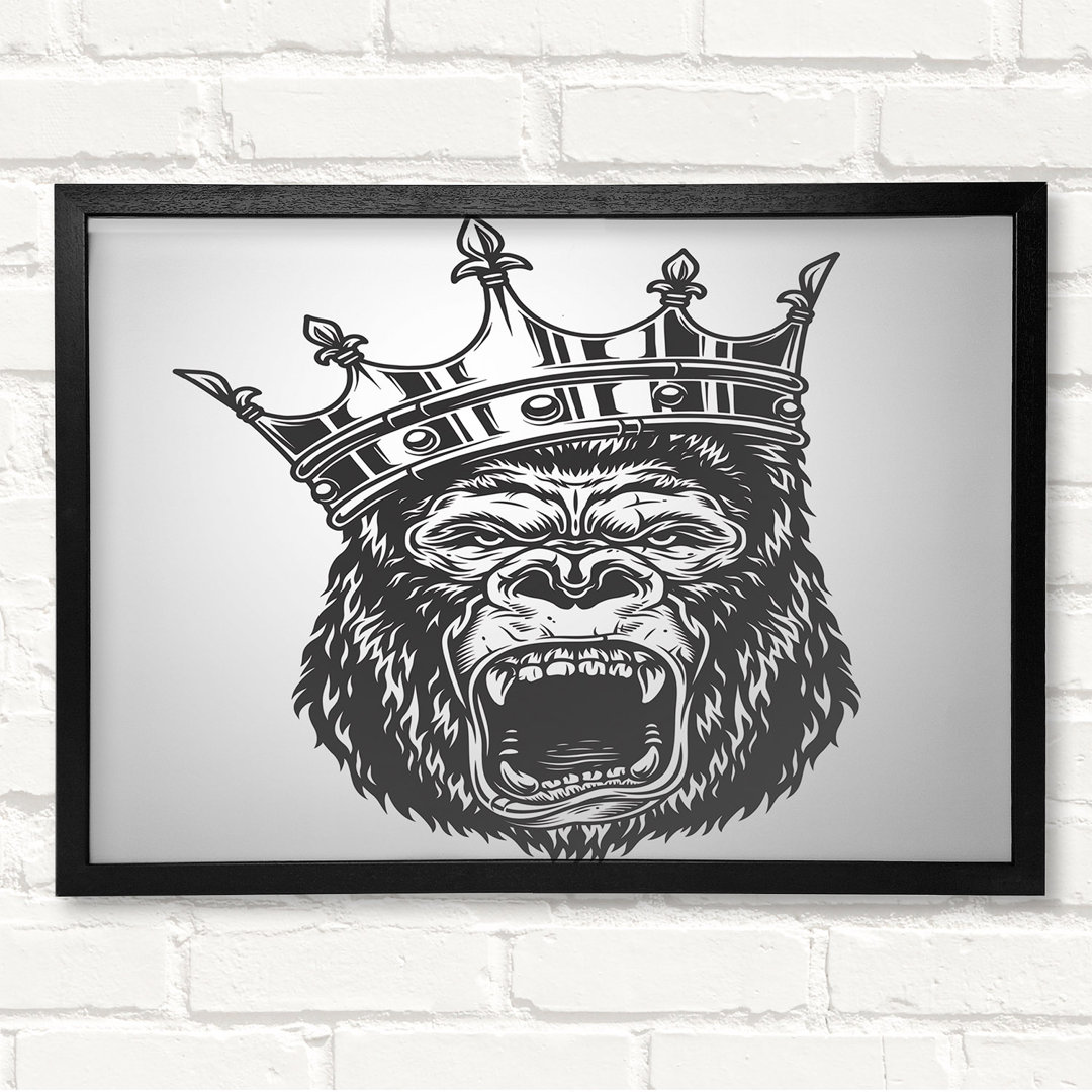 King Kong Crown Gerahmter Druck