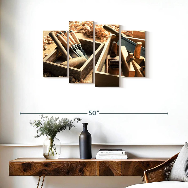 Outils de sculpture sur bois Senne, H 22 po x l 36 po