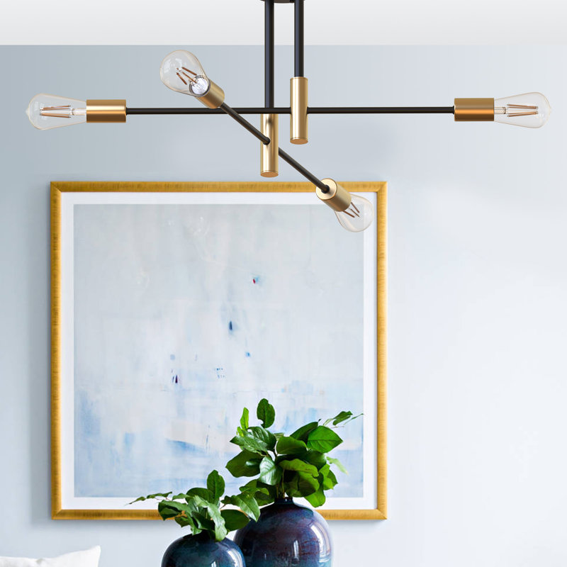 4 Light Modern Sputnik Chandeliers