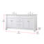 Ensemble de meuble-lavabo double 72 po Lydie-1771953321