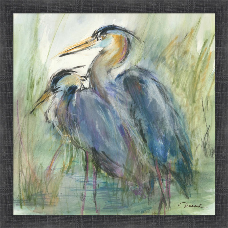 «Heron's Glen» par Tracy Owen-Cullimore, art mural encadré