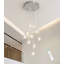 Lustre 10 lumières avec gouttes de cristal