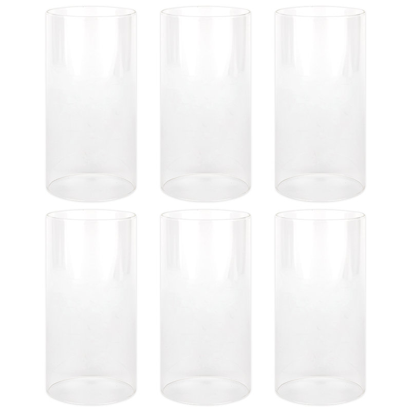 Glass Tabletop Hurricane, 6" H x 4" W x 4" D