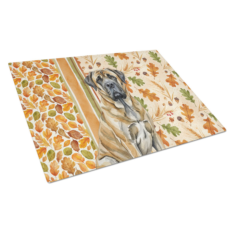 Planche à découper en verre Brindle English Mastiff