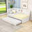 Tynise Twin Upholstered Daybed with USB Ports, LED Lighting and Twin Trundle-1513366491