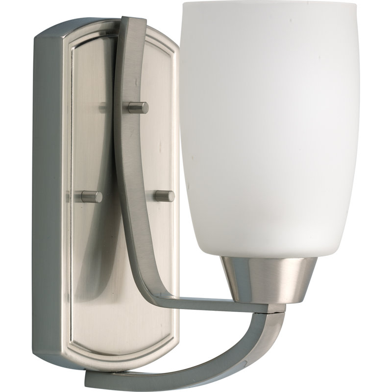 Charleston Armed Sconce, Brushed Nickel