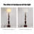 French Mid-Century Solid Wood & Fabric Floor Lamp
