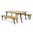 1 Dining Table+2 Dining Benches