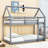 Arcelin Twin Over Twin Wood Bunk Bed With Ladder And Guardrails-1572129671