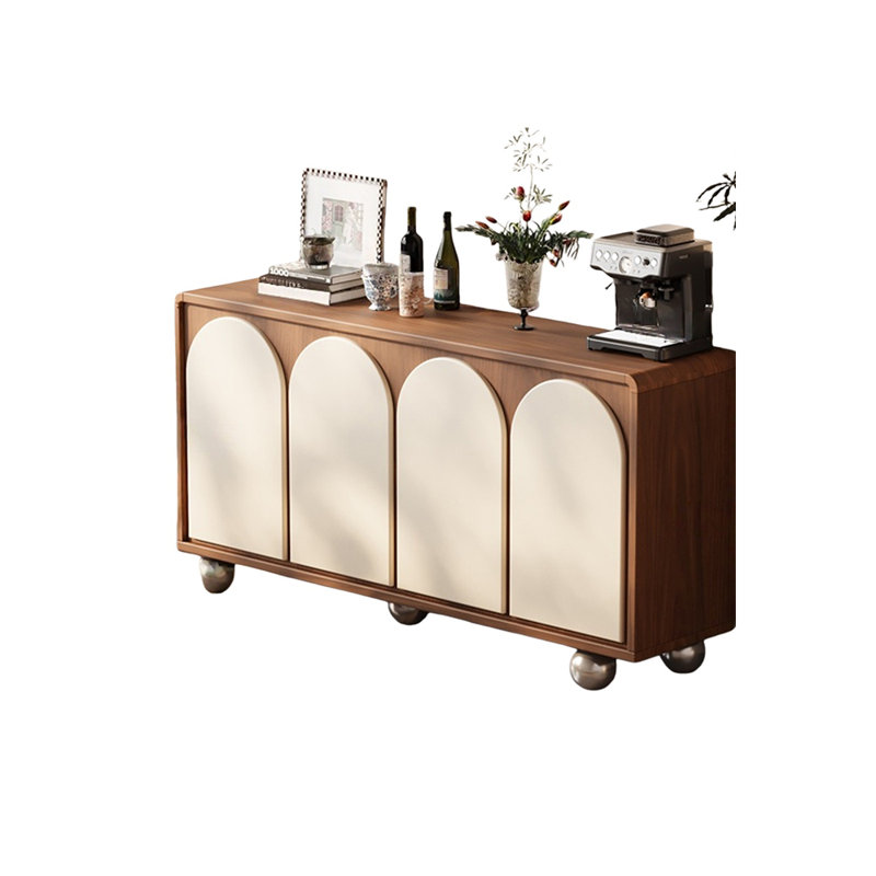 Armoire de rangement rétro en bois massif