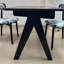 Table de salle à manger rectangulaire noire-1347837579