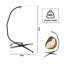 Heavy-duty Chair Hammock with Stand,No Hammock No PIllow