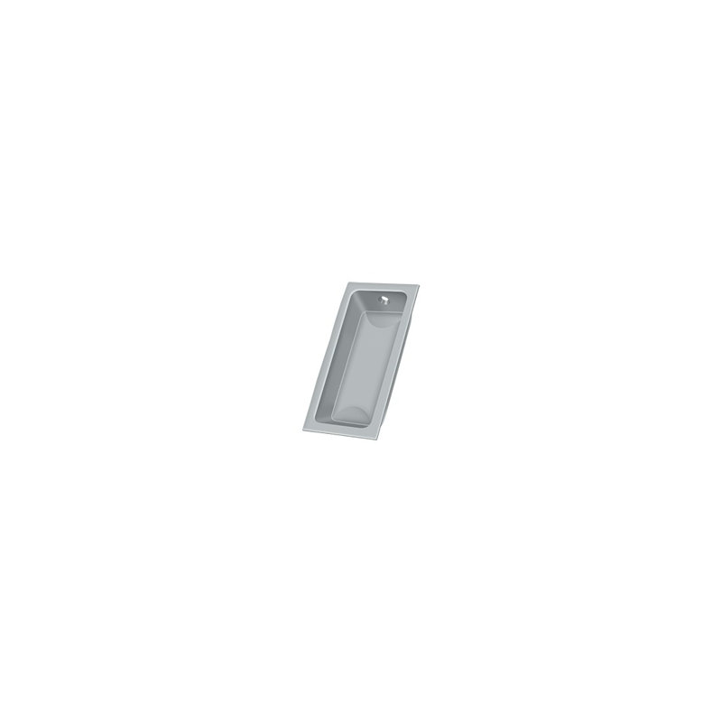 Flush Cup / Bin Pull, Brushed Chrome