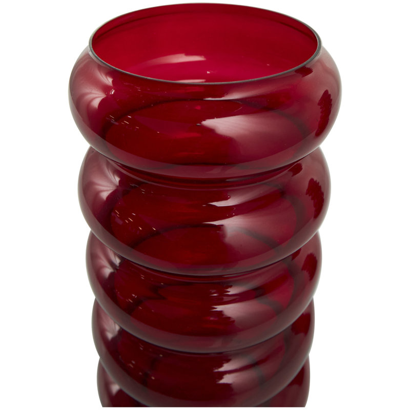 Vase de table en verre Patia, Rouge