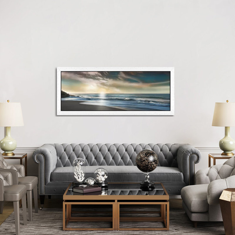 The Promise by Mike Calascibetta - Panoramic Print on Canvas, 152.4 cm H x 50.8 cm W, White Framed