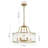 Kadden 6 - Light Handcrafted Textured Waterglass Drum Chandelier-741280579-762668464