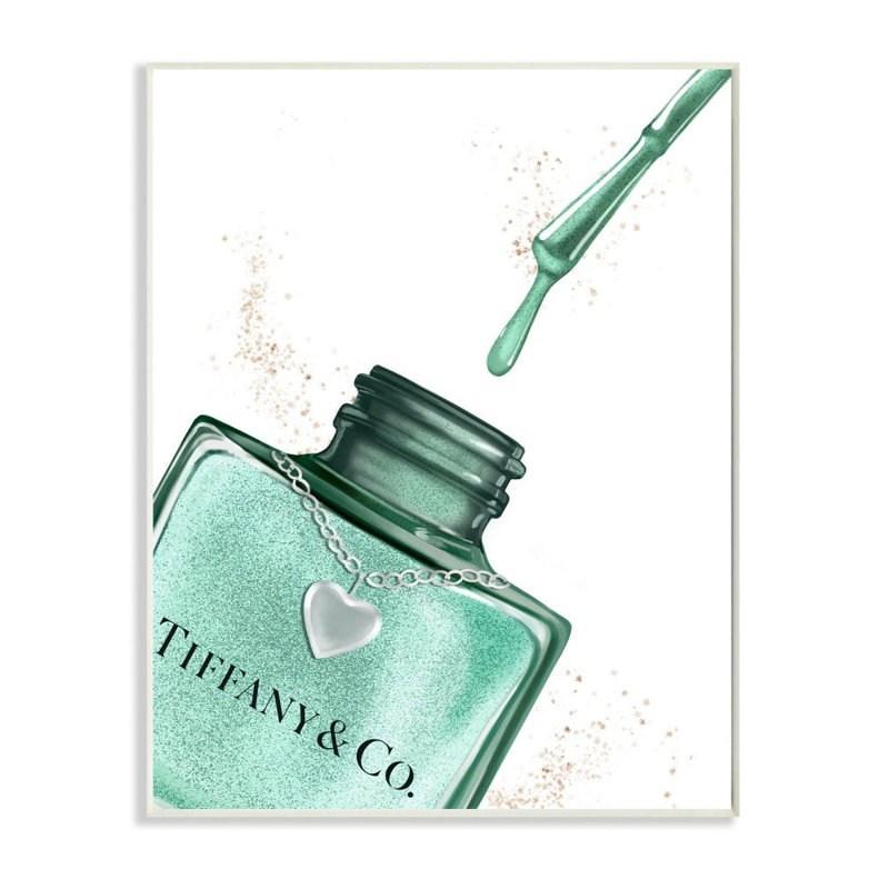 «maquillage de style lustre cyan, H 19 po x l 13 po x P 0,5 po, Plaque murale