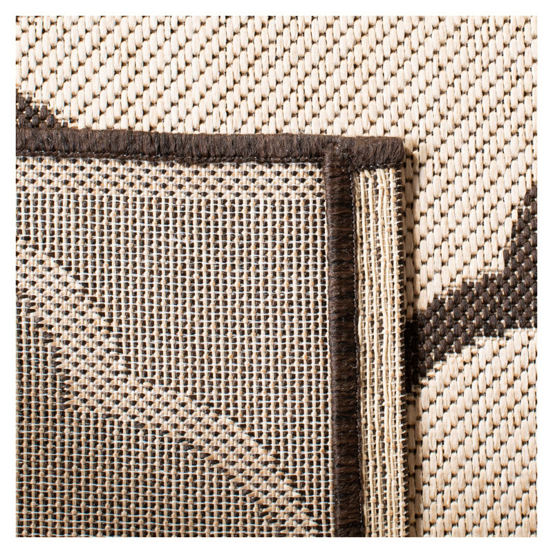 Adler Performance Geometric Indoor/Outdoor Area Rug, Square 6'7"