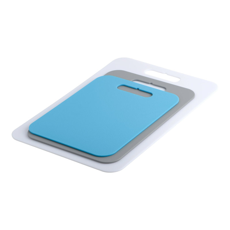 Green Non-Slip Plastic Cutting Board Set with Handles