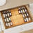 Bamboo Spice Drawer Organizer - Expandable 4-Tier Rack for Cabinet, Kitchen Seasoning Storage Insert, Fits 3" Deep Drawer, Jars Not Included-1075179098
