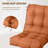 Outdoor Replacement Cushion Set Deep Seating Seat / Back Cushions with Ties (Set of 2)-374720671