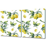 Iancarlo Orginal Painted Lemons Tropical Chopping Board