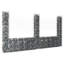 U-Shape Gabion Basket with 4 Posts Iron 2.6m x 1.5m