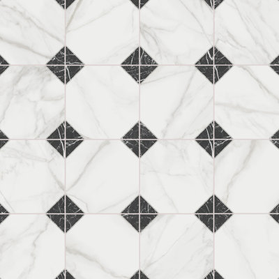 Jardin Merzoni 17-7 / 8 po X 17-7 / 8 po Carreau de porcelaine pour plancher et mur