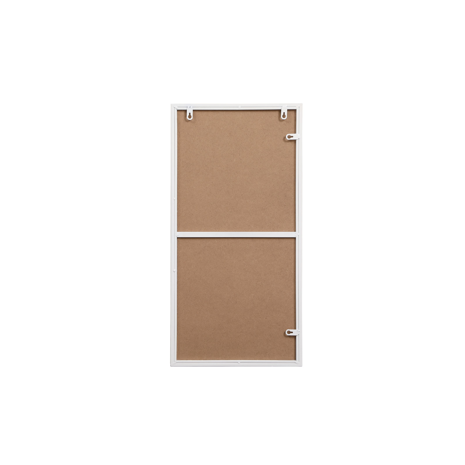 Sabine Metal Rectangle Wall Mirror, 14" x 28", White