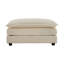 Repose-pieds beige avec revêtement en chenille, pour canapés 2, 3, 4 places - repose-pieds de construction, combos idéaux,