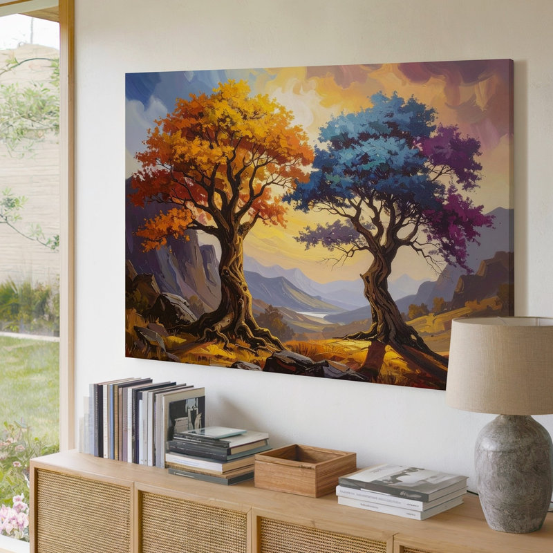 Art mural sur toile Duality Tree Canvassurreal, H 30 po x l 30 po