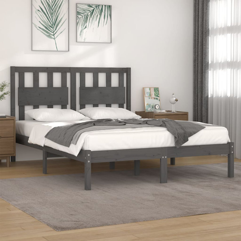 Jamie-Leigh Bed, 200 x 200 cm, Grey