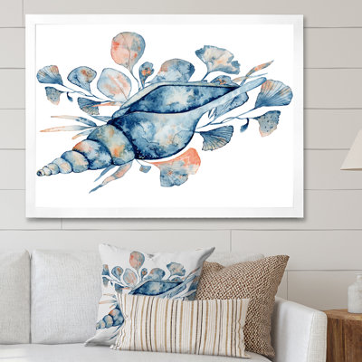 «Under Water Floral Reef Bouquet», reproduction d'art sur toile nautique et côtière