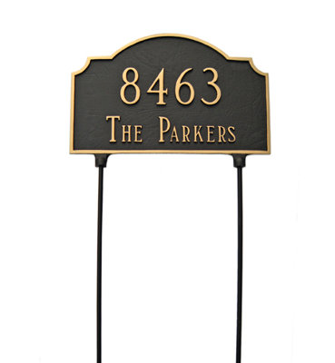 Vanderbilt 2-Line Lawn Address Sign
