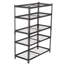 Étagères de rangement à 5 niveaux, étagères de garage robustes, étagères réglables, tablettes en acier, assemblage sans boulon, pour garage, remise, capacité de 2 250 lb, l 36 po x P 18 po x H 72 po, noir