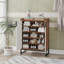 29.5" Shoe Cabinet, 5-Tier, Doors for Entryway - Brown/White