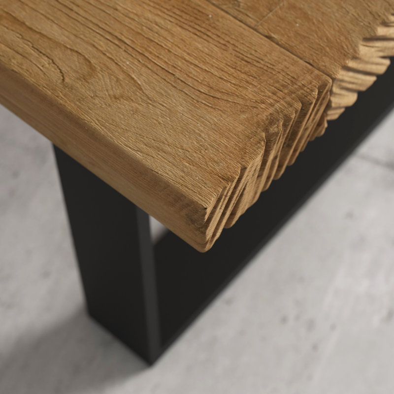 Beckner Solid Wood Top Single Coffee Table, 14" H x 55" W x 31.5" D