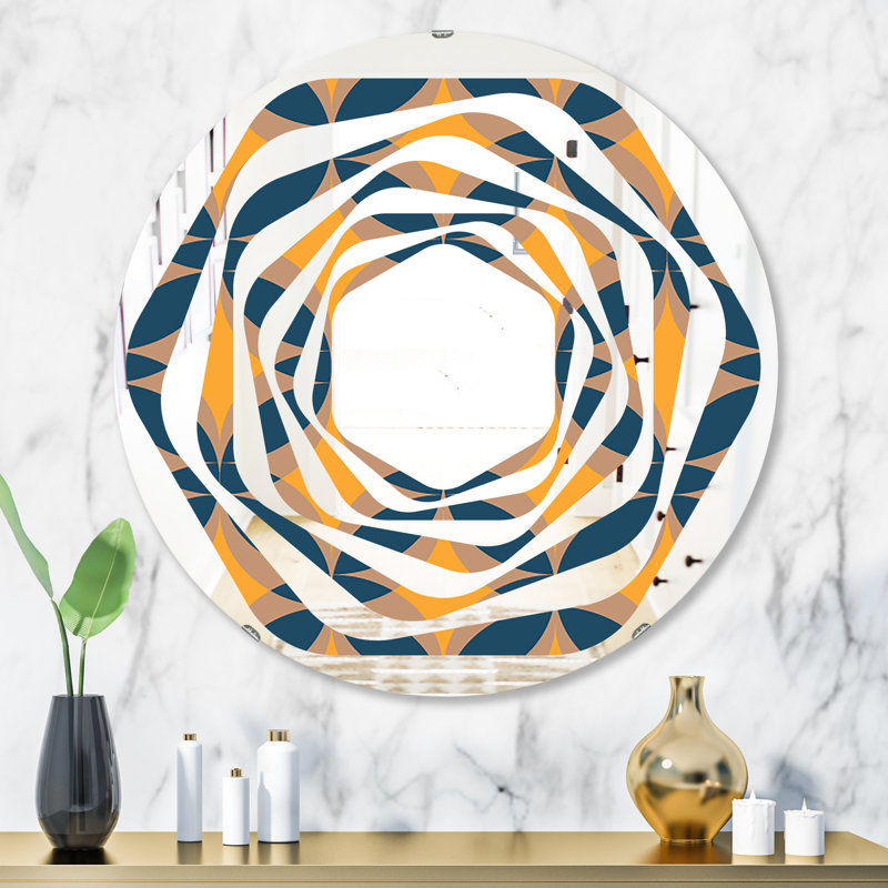 Miroir mural Whirl, H 24 po x l 24 po