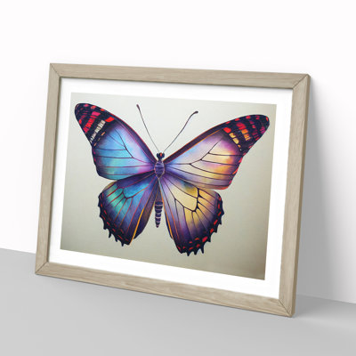 Watercolour Butterfly - Single Picture Frame Painting