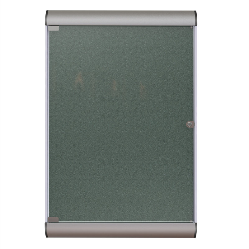 Tableau d'affichage magnétique Silhouette, Vinyle ébène, Noir aluminium