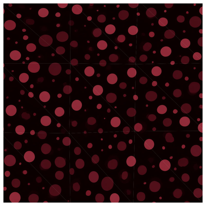 Polka Throw Pillow, Pattern Double Sided Pillows, 16 x 16 inches