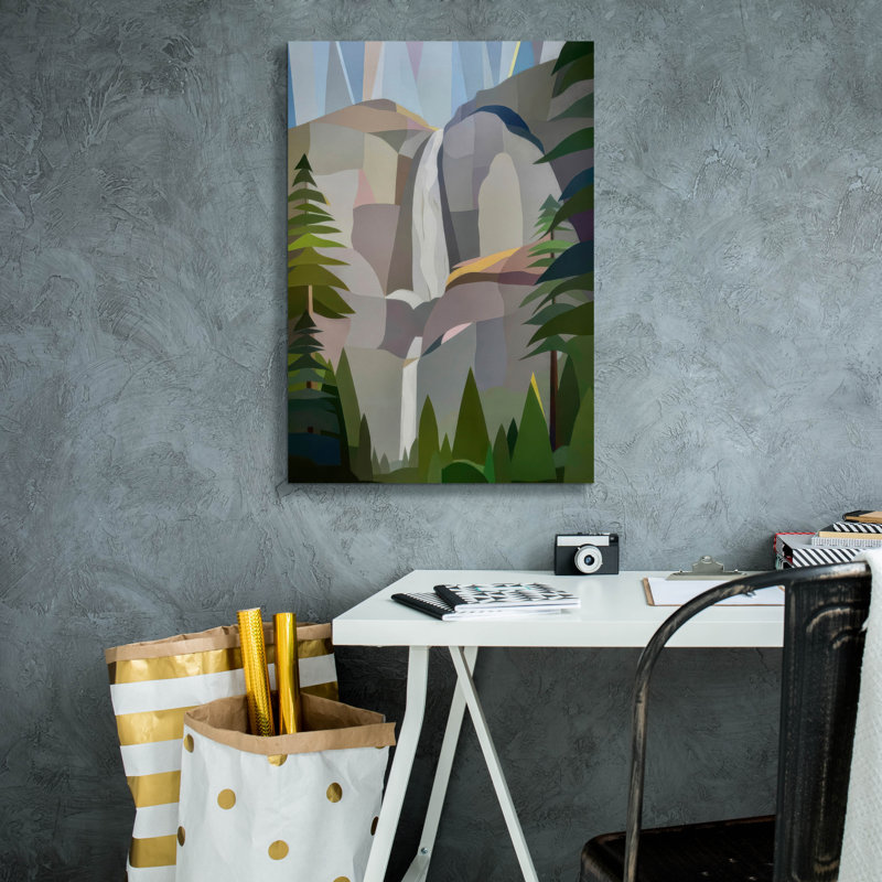  «Morning Yosemite Falls» par Melba Browne, art mural sur toile, 18 po x 26 po